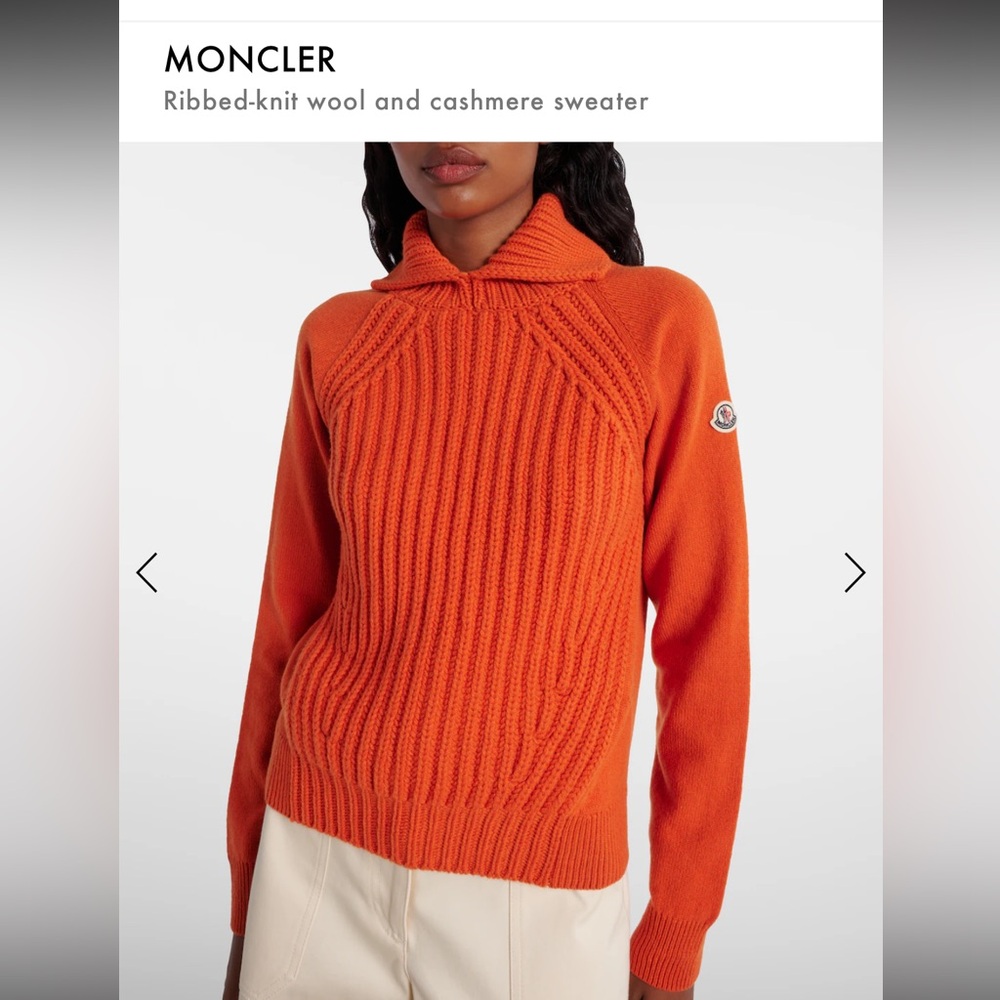 🔥🔥Moncler 2025 Orange Women's Sweater🔥🔥🤍